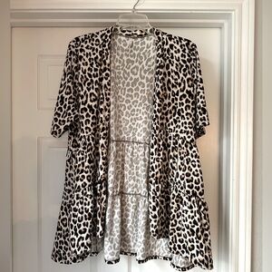 Leopard print cardigan